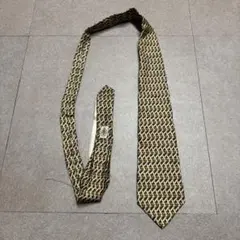 Gucci グッチ　ネクタイ　茶色　ベージュ　シルク