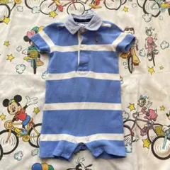 Ralph Lauren ストライプロンパース 6M