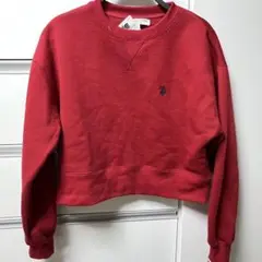 【U.S. POLO ASSN.】クロップド裏起毛プルオーバー スウェットのサムネイル
