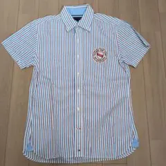 TOMMY HILFIGER ストライプ 半袖シャツ M