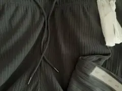 GU リブプルオンパンツ［丈標準68.0〜72.0cm］ S ダークグレー