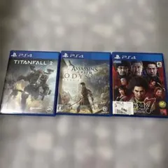 ps4ソフト3点　TITANFALL2、アサシングリードオデッセイ、龍が如く7
