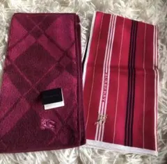 Burberry チェック柄 タオルハンカチ　ハンカチ2枚