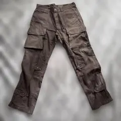 ノンネイティブ　ブラウン カーゴパンツ 複数ポケット