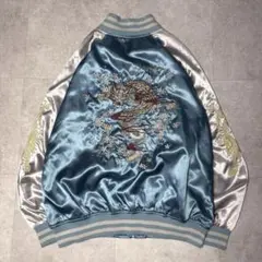 00s vintage 龍刺繍 スカジャン ブルゾン アメカジ y2k 古着のサムネイル