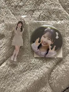 松本かれん FRUITS ZIPPER 3周年好きくじ缶バッジ、アクキーセット