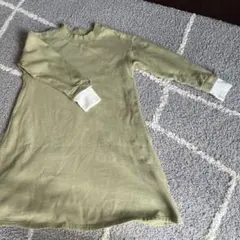 ブランシェス　ワンピース♡冬　暖か　緑　女子　branshes 裏起毛