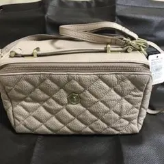 2ウェイ　キルティングボックスバッグ