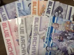 ローソン　ブルーアーカイブ クリアファイル　コンプリート 8枚セット