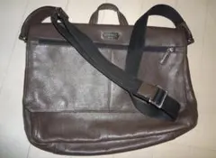 COACH レザー ショルダーバッグ ブラウン