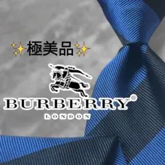 極美品　バーバリー　ネクタイ　現行モデル　ネイビー　TBロゴ 希少✨極美品✨BURBERRY バーバリー ネクタイ TBロゴ 現行