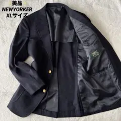 ✨️美品 NEWYORKER ニューヨーカー テーラードジャケット 金ボタン XL