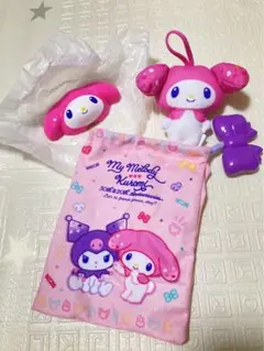 ハッピーセット　マイメロディ クロミ　ぬいぐるみ ポーチセット