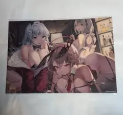 アズールレーン バニーナイト ドゥーカ＆ヴィットリオ＆アクィラ クリアポスター