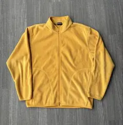 90s old uniqlo yellow fleece archive