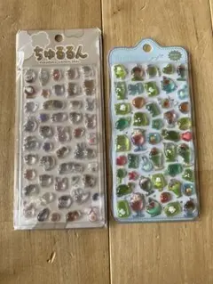 ちゅるるんシール　3Dシール　２枚セット