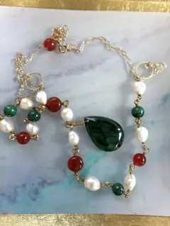 マラカイト ネックレス