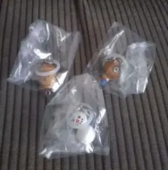 どうぶつの森 めじるしチャーム　はにわ　まめきち　ゆきだるま