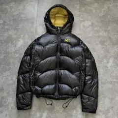 archive MILLET black down hoodie 短丈