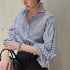 IENA リヨセルストライプレギュラーシャツ - メルカリ