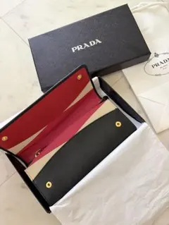 【新品未使用】PRADA 長財布 サフィアーノマルチカラー