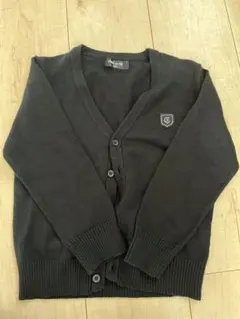 COMME CA ISM ブラック Vネックカーディガン