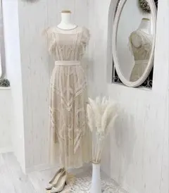 パーティードレス　ワンピース　総レース　結婚式　M オケージョン　snidelのサムネイル