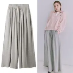 スナイデル　snidel スウェットタックワイドパンツ グレー パンツ