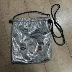 トイストーリー　メタリック巾着　ポシェット　ショルダーバッグ