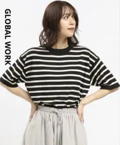 GLOBAL WORK グローバルワーク UVサマーニット半袖Tシャツのサムネイル