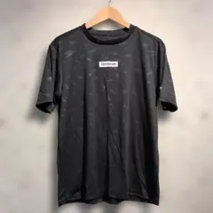 Reebok リーボック 総柄ロゴ 半袖Tシャツ ブラック