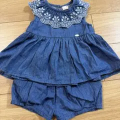 petit main デニムセットアップ 90cmのサムネイル