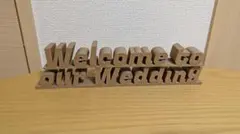 木質ウェルカムボード Welcome to our Wedding