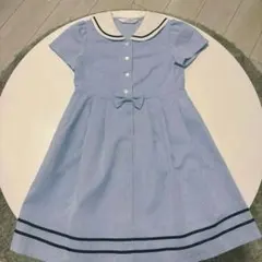 ‼️タイムSALE‼️CHOPIN deux 半袖ワンピース 130cm セーラー襟のサムネイル