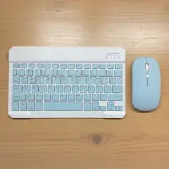 新品未使用　充電式　Bluetooth キーボード＋マウス　ブルー　ワイヤレス