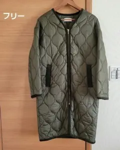 ジェイエフレディイメイド　ノーカラーキルティングコート