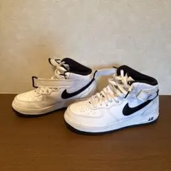 NIKE AIR FORCE 1 MID ホワイト ブラック　24.5センチ