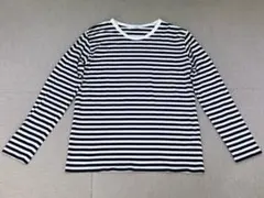 (L04095）JOURNAL STANDARD コットンボーダー長袖カットソー