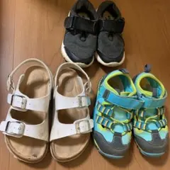 キッズスニーカー、サンダル3足まとめ売り！　17㎝ 18㎝