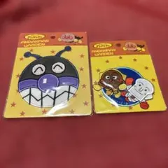 アンパンマン バイキンマンビッグワッペン　しょくぱんまん&カレーパンマン　2点