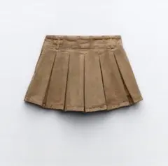 ZARA ザラ　ローライズ ボックスプリーツ スコート