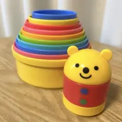 週末限定値下げ！コンビ コップがさね 知育玩具 くま combi
