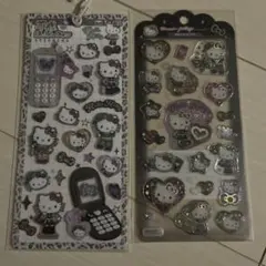 平成はっぴーフォン　ドロップジェリー　シール　サンリオ　ヒョウ柄ギャルキティ