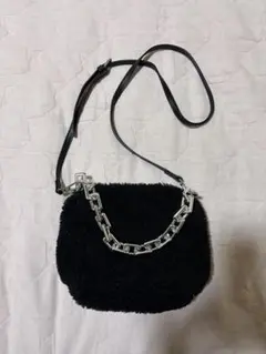 ボアショルダーバッグ