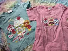 アンパンマン　Tシャツセット（ピンク・水色）