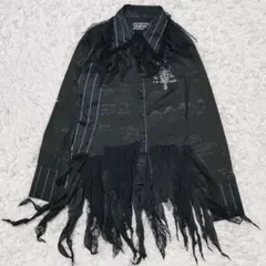 【希少】h.NAOTO Blood ゴスロリ レース フリルシャツ ゴシック 黒のサムネイル