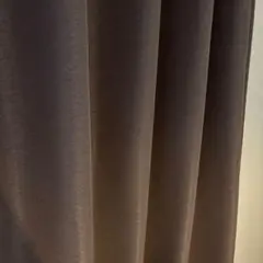 ユニベール　ブラウン　カーテン2枚組