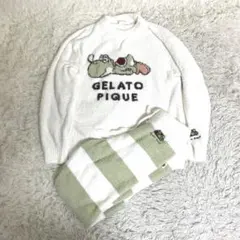 【美品】GELATO PIQUE ヨッシー　セットアップ　モコモコ