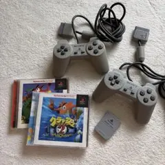 PS1 コントローラー2個 ゲームソフト2本 セット