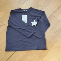 branshes 星型ポケット 長袖カットソー 110cm グレー